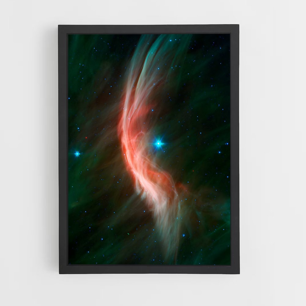 Poster Nebula Écarlate – affiche Astronomie (vue 2)